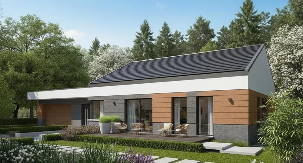 Проект Одноэтажный дом 21 на 13, 184 м2