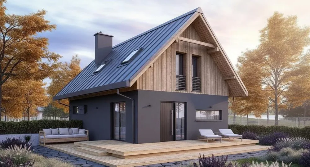 Проект Двухэтажный дом 10 на 8, 81 м2