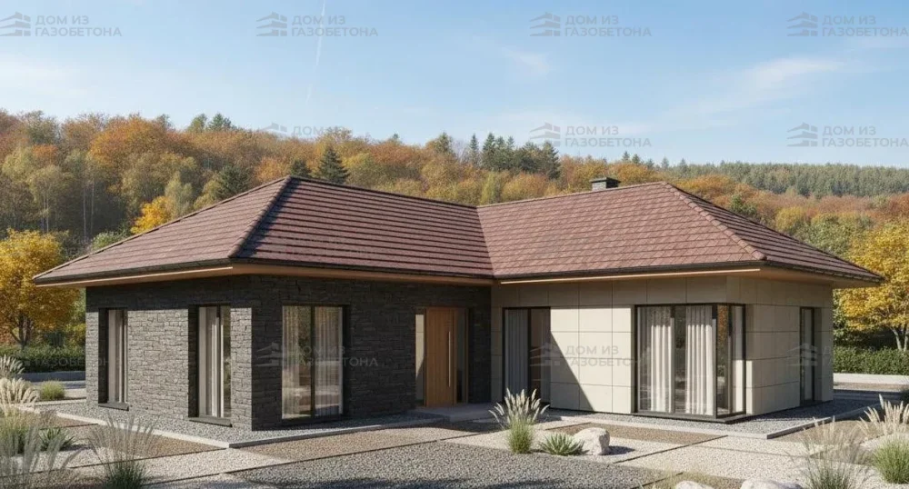 Проект Двухэтажный дом 20 на 20, 331 м2