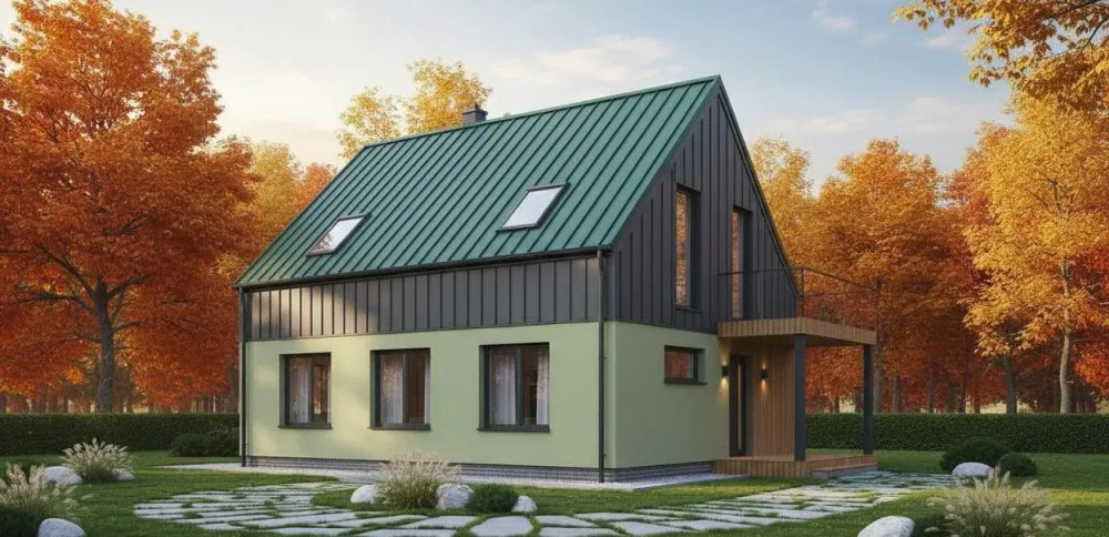 Проект Двухэтажный дом 10 на 10, 120 м2