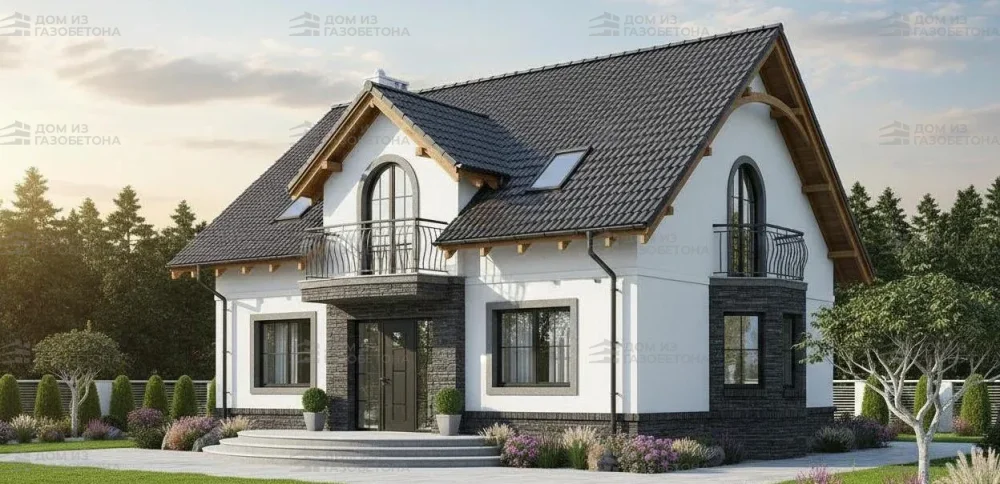 Проект Двухэтажный дом 18 на 10, 215 м2