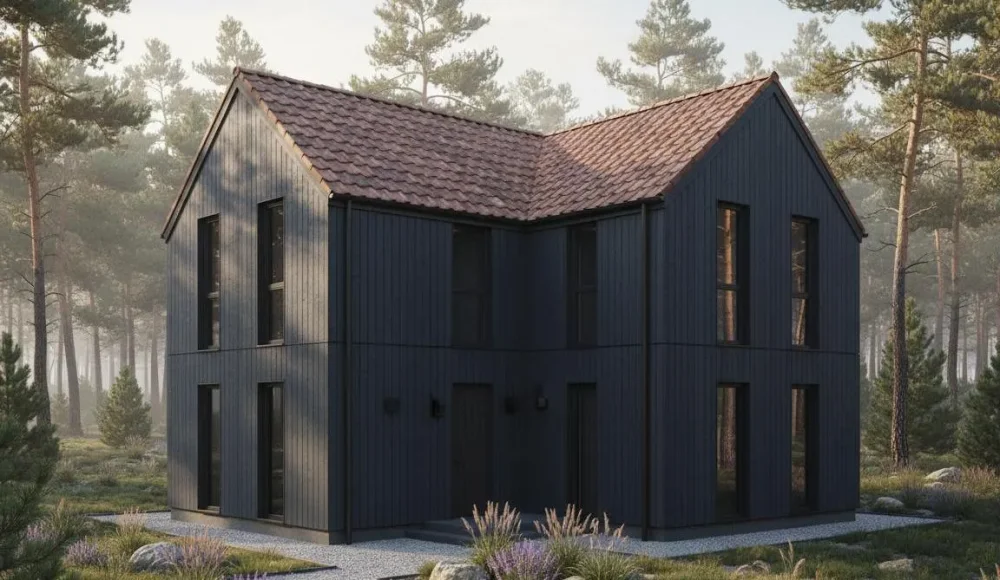 Проект Двухэтажный дом 11 на 8, 126 м2