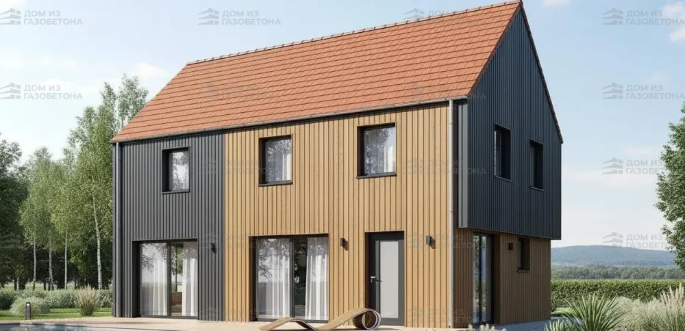 Проект Двухэтажный дом 11 на 9, 140 м2