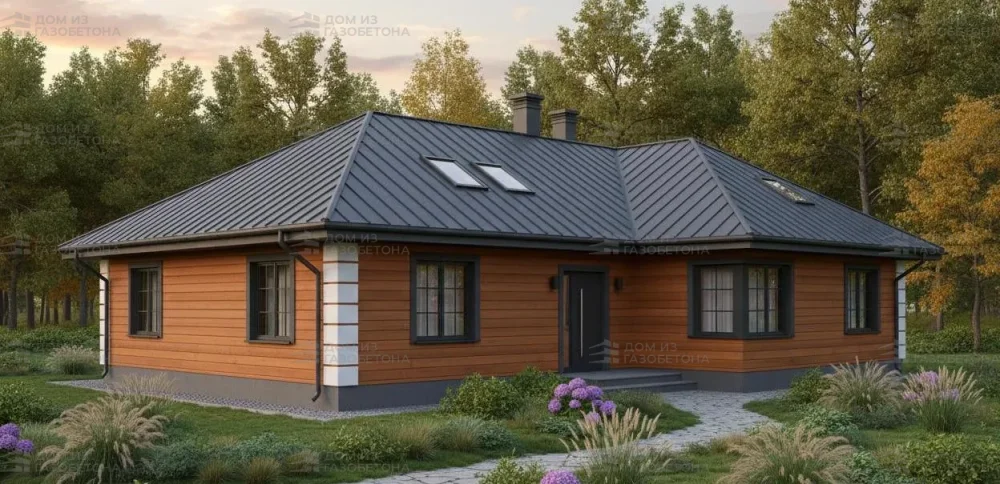 Проект Одноэтажный дом 18 на 14, 146 м2