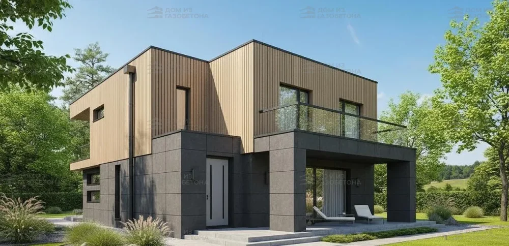 Проект Двухэтажный дом 7 на 20, 186 м2