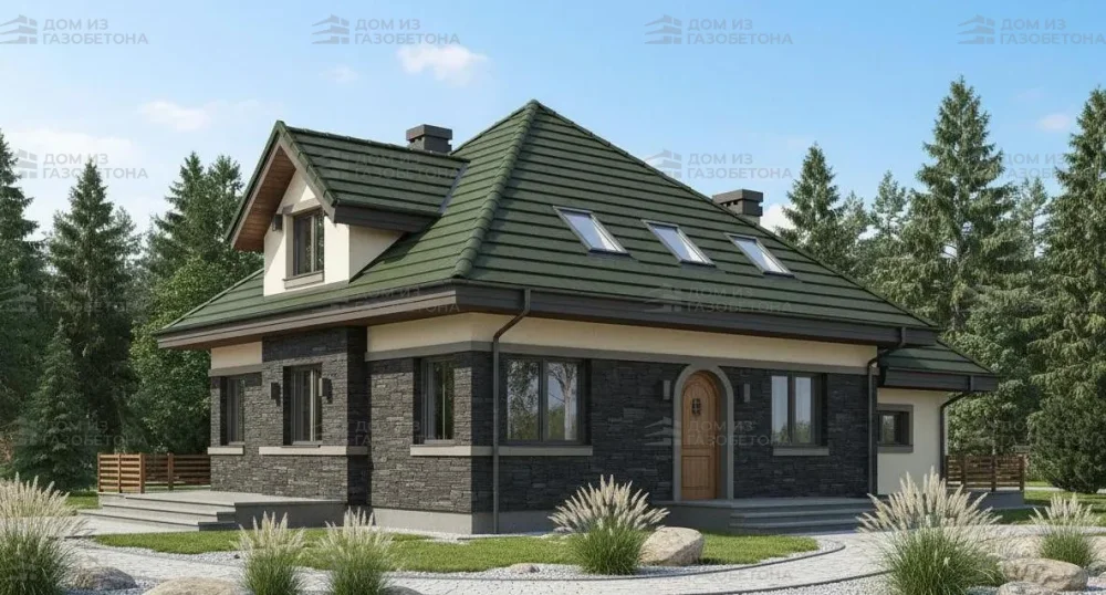 Проект Двухэтажный дом 13 на 11, 151 м2