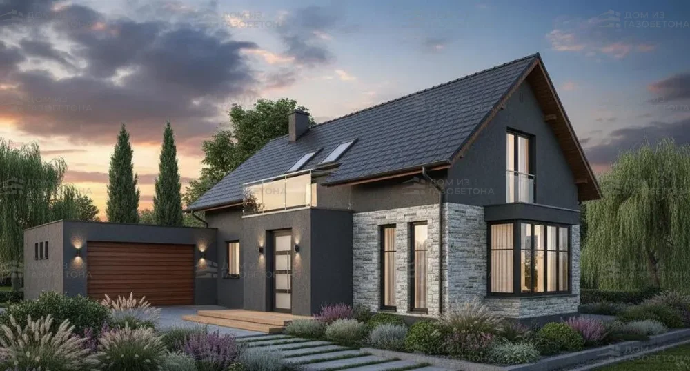 Проект Двухэтажный дом 13 на 14, 175 м2