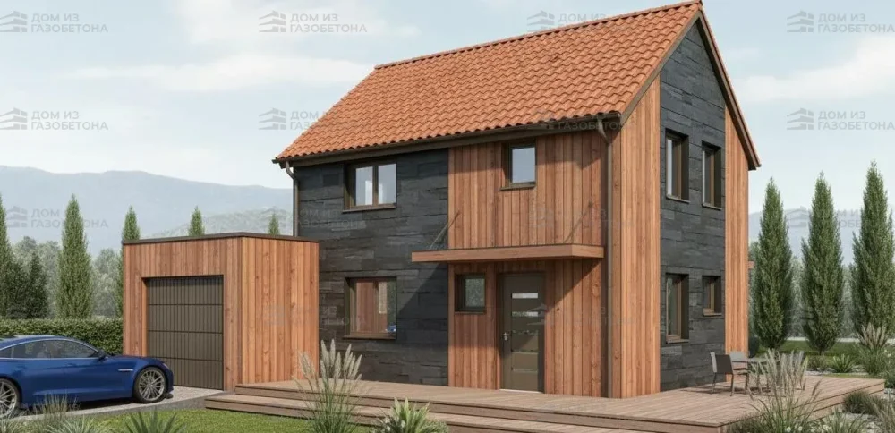 Проект Двухэтажный дом 11 на 13, 141 м2